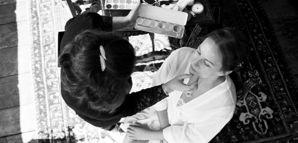 maquillaje novia blanco y negro